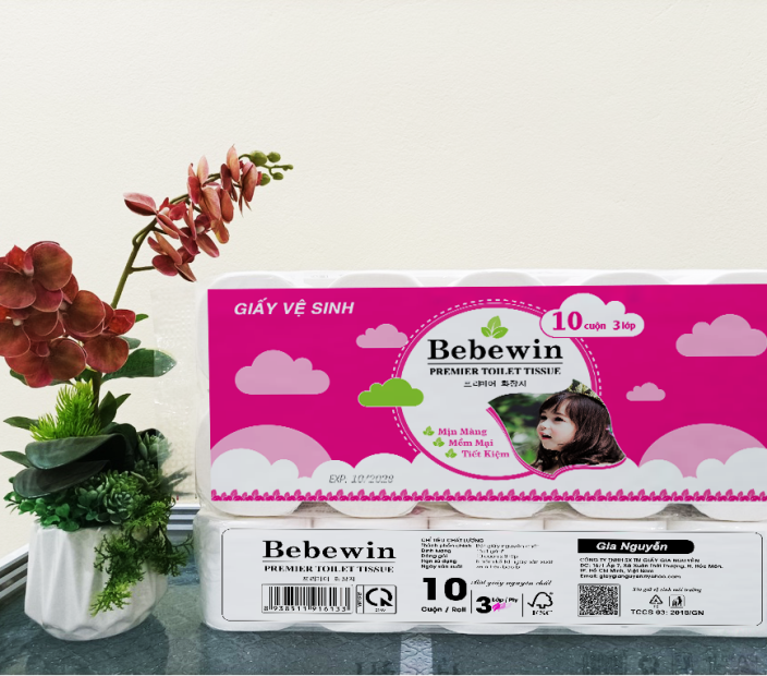 Giấy Cuộn Bebewin [6 Cuộn 3 lớp]