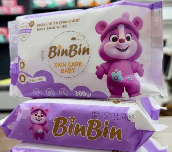 Khăn Ướt Cao Cấp BinBin 350g