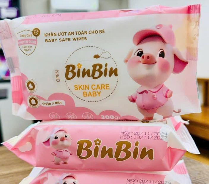 Khăn Ướt Cao Cấp BinBin 350g
