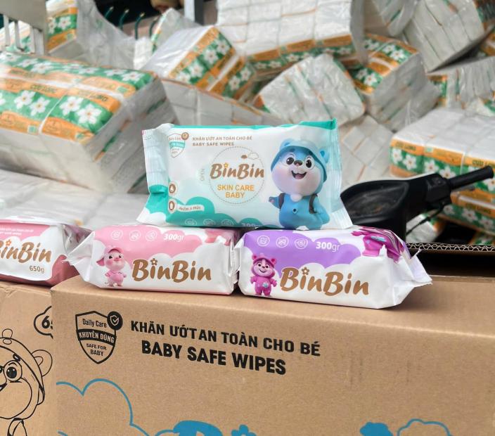 Khăn Ướt Cao Cấp BinBin 350g