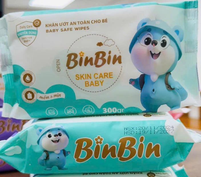 Khăn Ướt Cao Cấp BinBin 350g