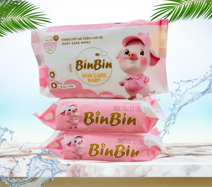 Khăn Ướt Cao Cấp BinBin 350g