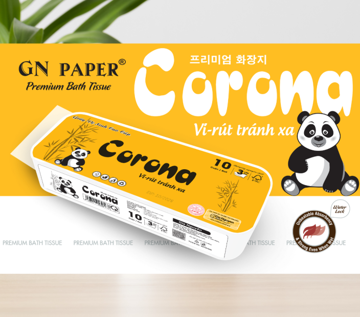 Giấy Cuộn Corona [10 Cuộn/Lốc]