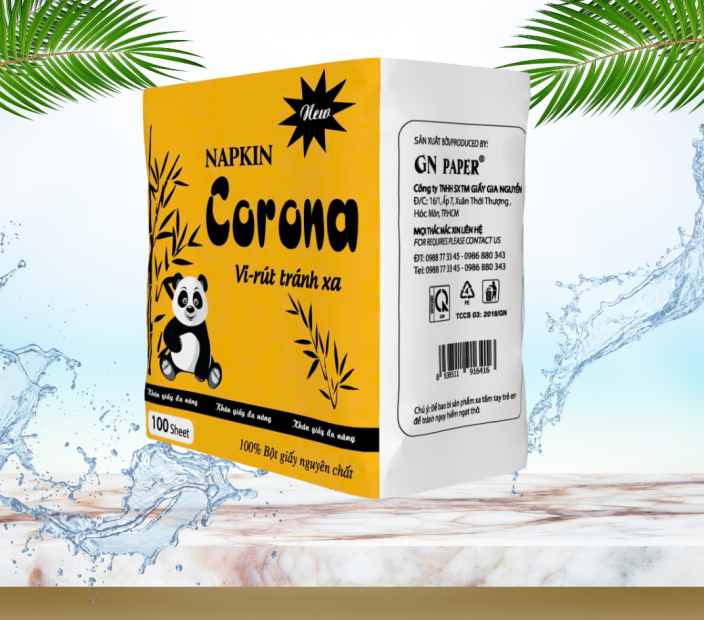 Khăn Giấy Ăn 100 Tờ Corona