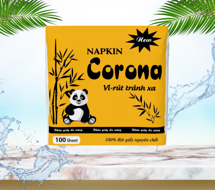 Khăn Giấy Ăn 100 Tờ Corona
