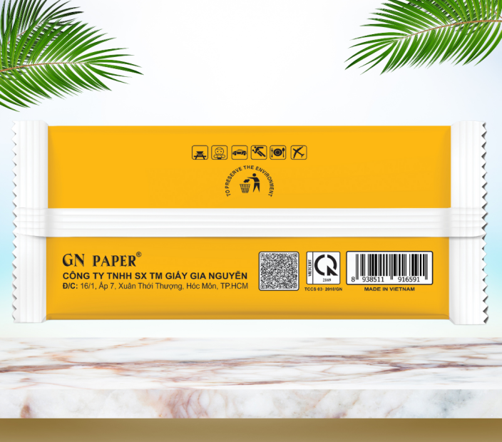 Khăn Lạnh Corona Cao Cấp Màu Vàng