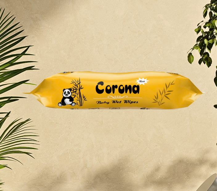 Khăn Giấy Ướt Corona 650G Màu Vàng