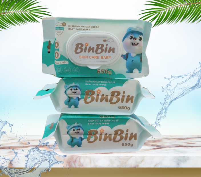 Khăn Ướt Cao Cấp BinBin 650g