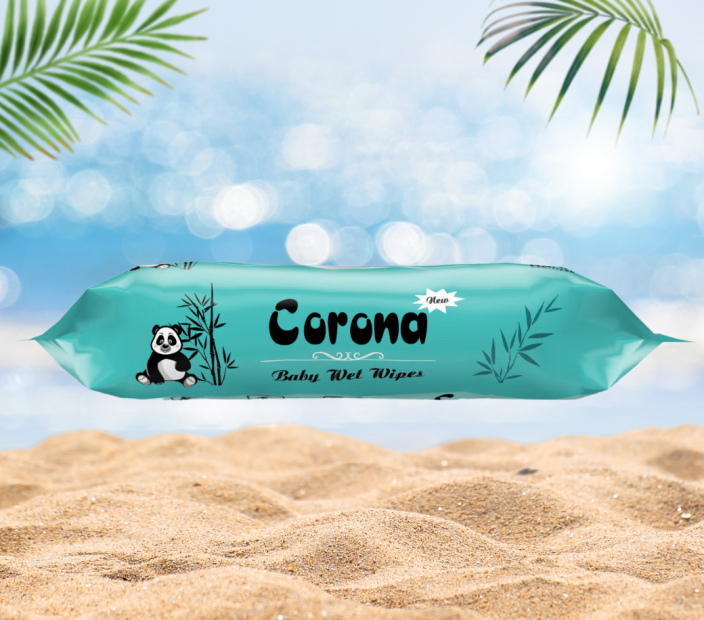 Khăn Giấy Ướt Corona 650G Màu Xanh