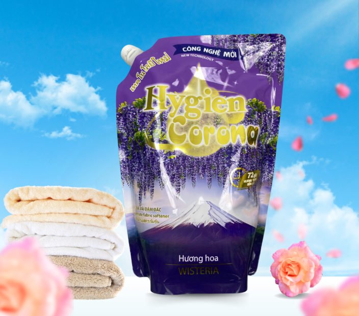 Nước Xả Vải Hương Hoa Hygien Corona