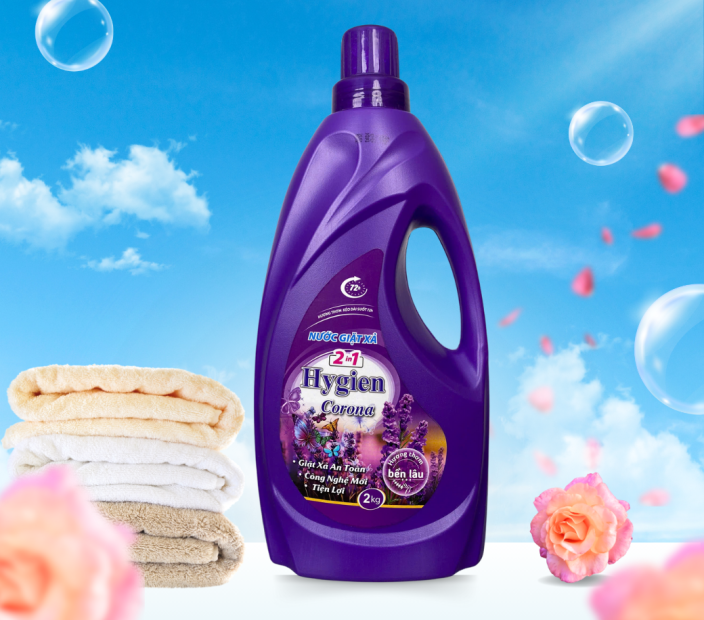 Nước Giặt Xả Hygien Corona 2in1 [2kg]