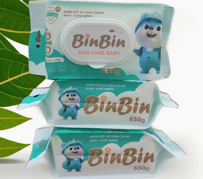 Khăn Ướt Cao Cấp BinBin 650g
