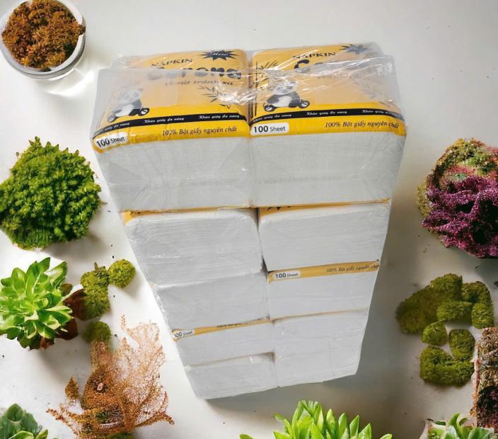 Khăn Giấy Ăn 100 Tờ Corona