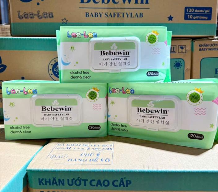 Khăn Ướt Bebewin Màu Hồng | Màu Xanh | Màu Tím
