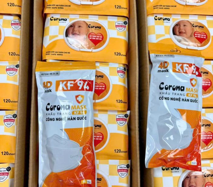 Khăn Giấy Ướt Corona - Khăn Ướt Ăn Toàn Cho Bé