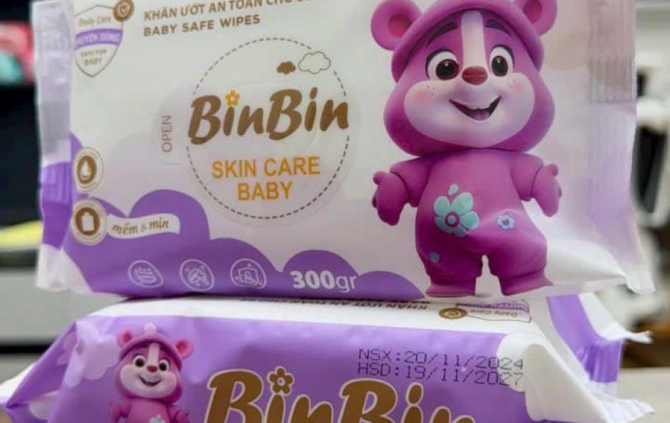 Khăn Ướt Cao Cấp BinBin 350g