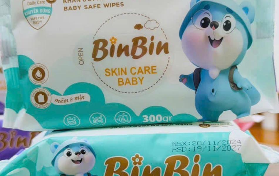 Khăn Ướt Cao Cấp BinBin 350g