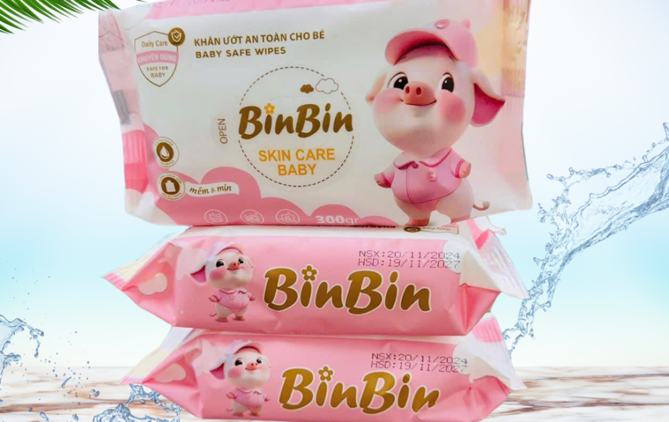 Khăn Ướt Cao Cấp BinBin 350g