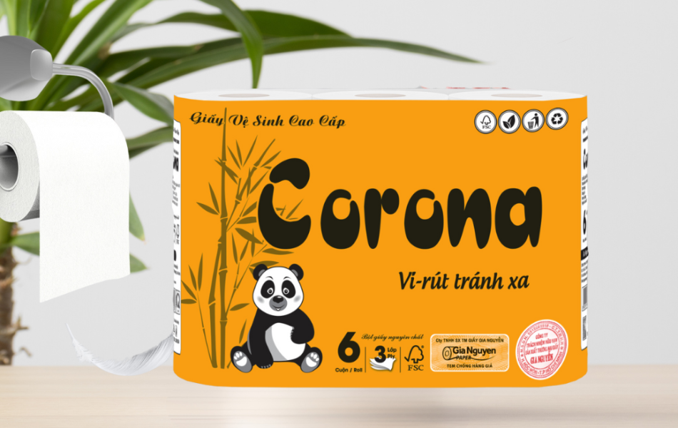 Giấy Cuộn Corona [6 Cuộn/Lốc]