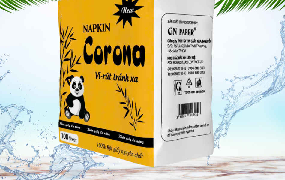 Khăn Giấy Ăn 100 Tờ Corona