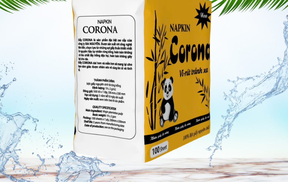 Khăn Giấy Ăn 100 Tờ Corona