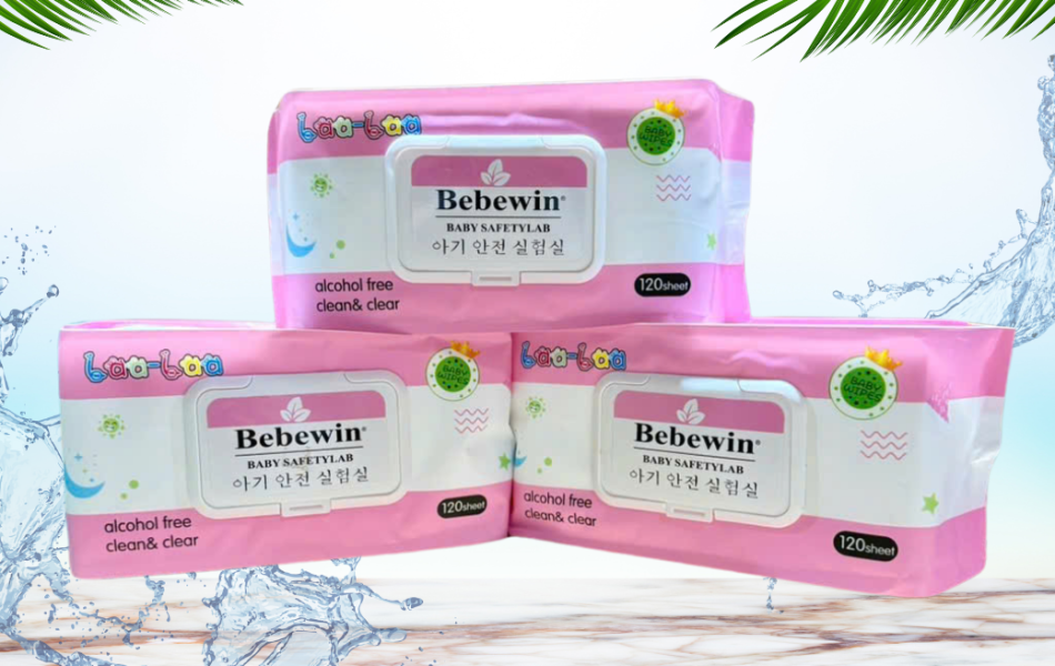 Khăn Ướt Bebewin Màu Hồng | Màu Xanh | Màu Tím