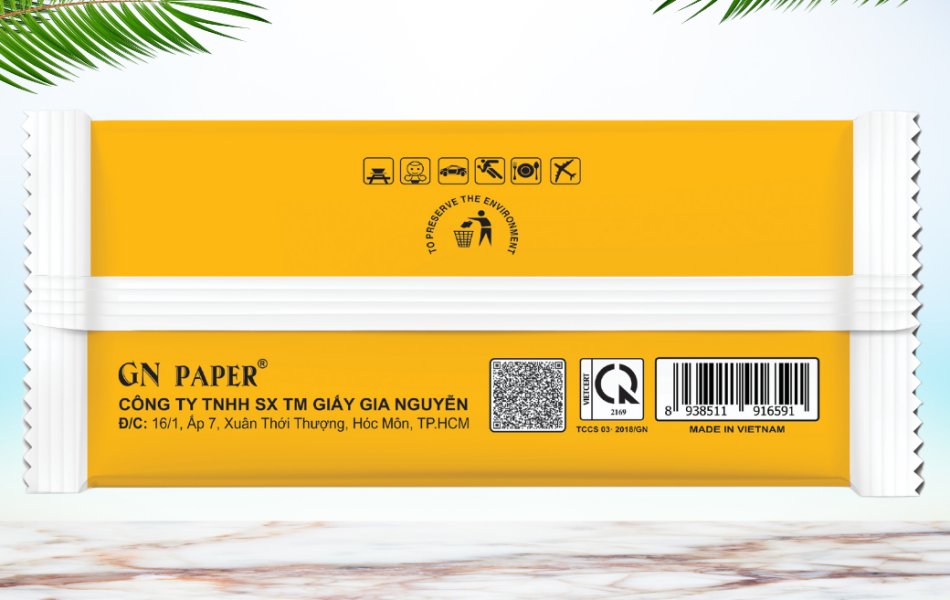 Khăn Lạnh Corona Cao Cấp Màu Vàng