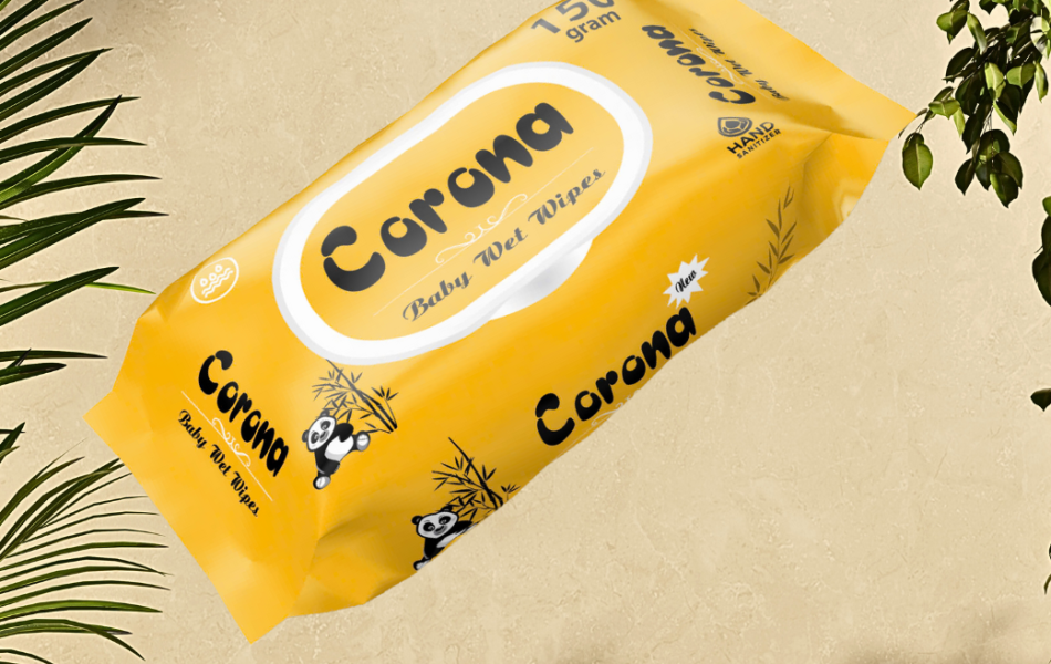 Khăn Giấy Ướt Corona 650G Màu Vàng