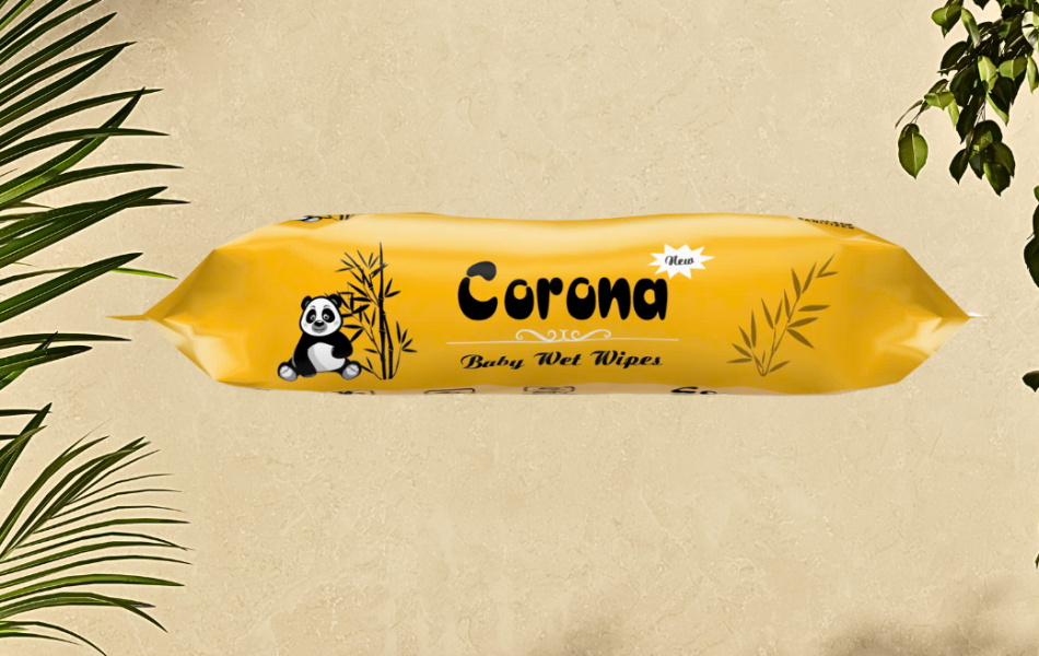 Khăn Giấy Ướt Corona 650G Màu Vàng