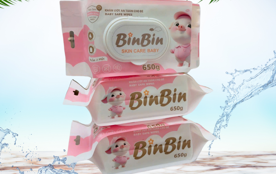 Khăn Ướt Cao Cấp BinBin 650g