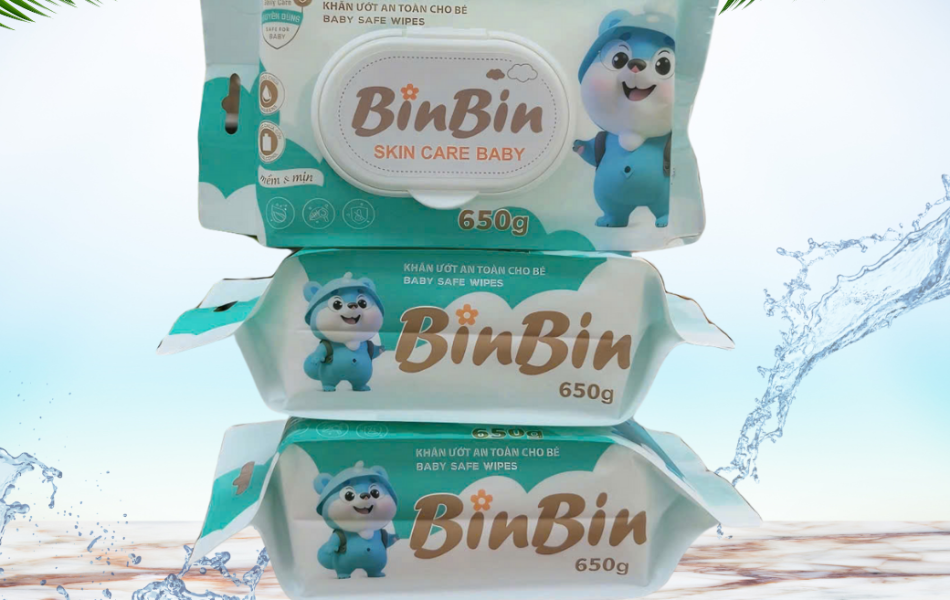 Khăn Ướt Cao Cấp BinBin 650g