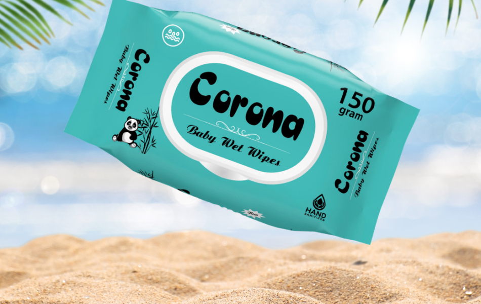 Khăn Giấy Ướt Corona 650G Màu Xanh