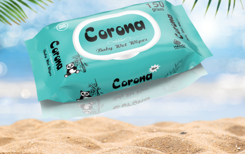 Khăn Giấy Ướt Corona 650G Màu Xanh
