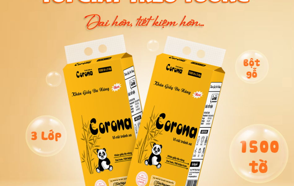 Khăn Giấy Rút Corona Treo Tường