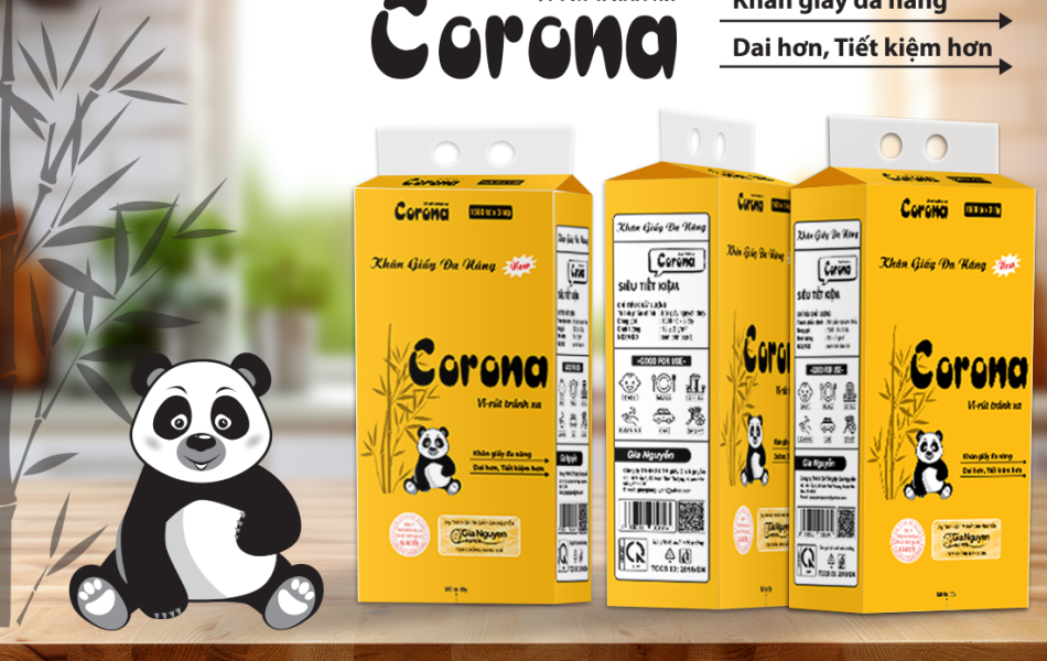 Khăn Giấy Rút Corona Treo Tường