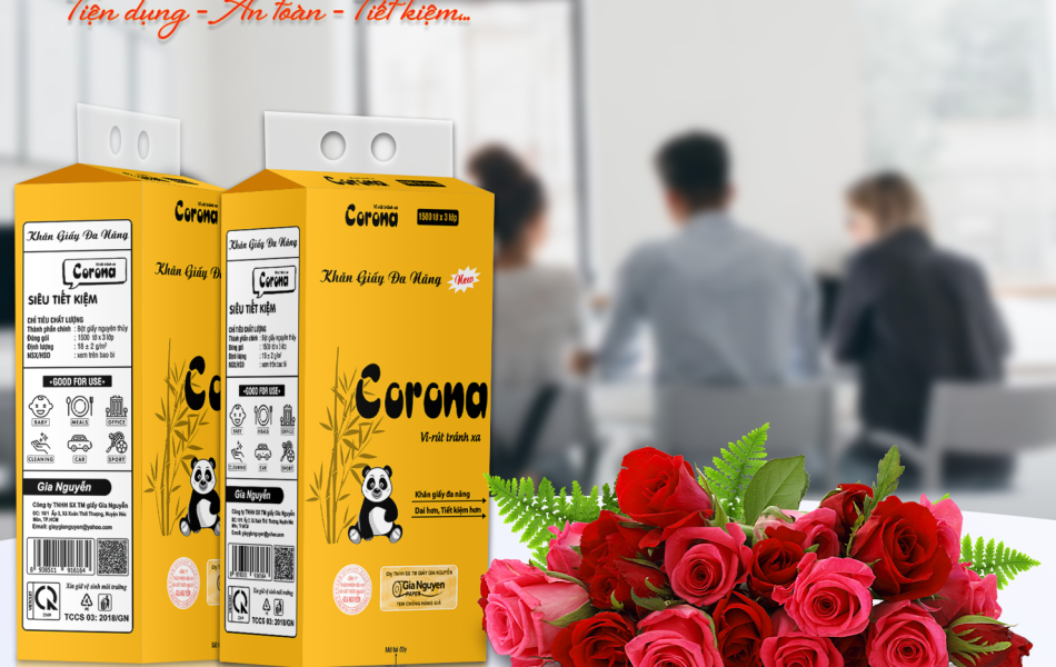 Khăn Giấy Rút Corona Treo Tường