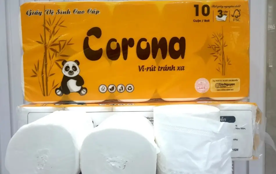 Giấy Cuộn Corona [10 Cuộn/Lốc]