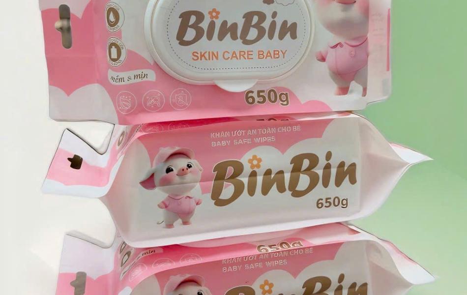 Khăn Ướt Cao Cấp BinBin 650g