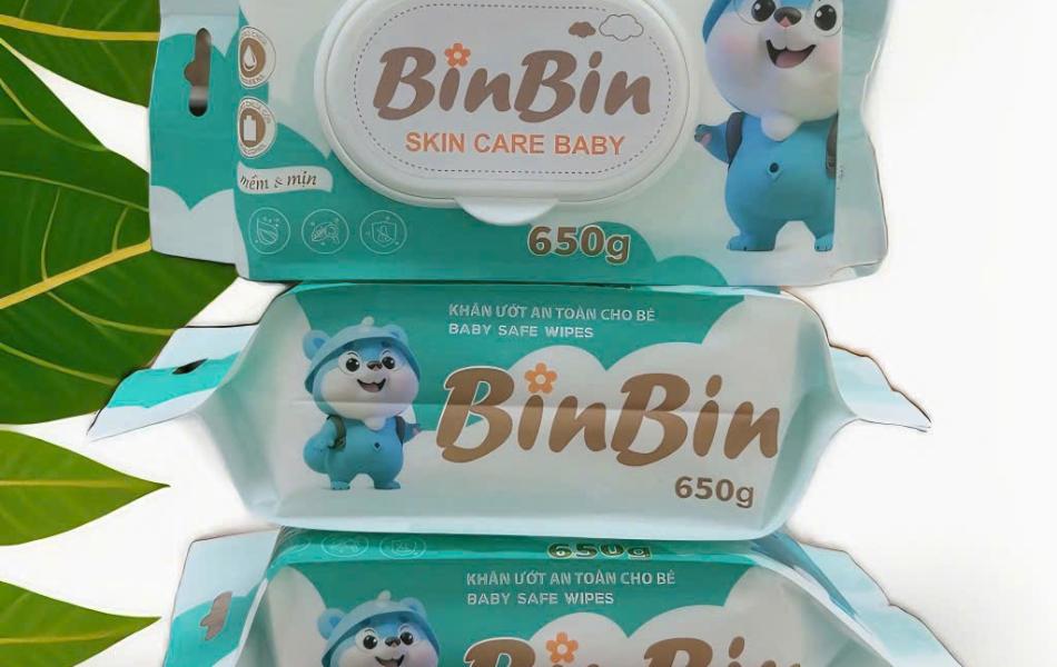 Khăn Ướt Cao Cấp BinBin 650g