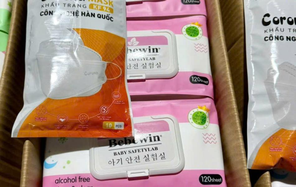 Khăn Ướt Bebewin Màu Hồng | Màu Xanh | Màu Tím