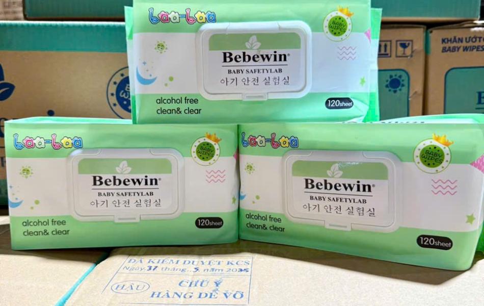 Khăn Ướt Bebewin Màu Hồng | Màu Xanh | Màu Tím