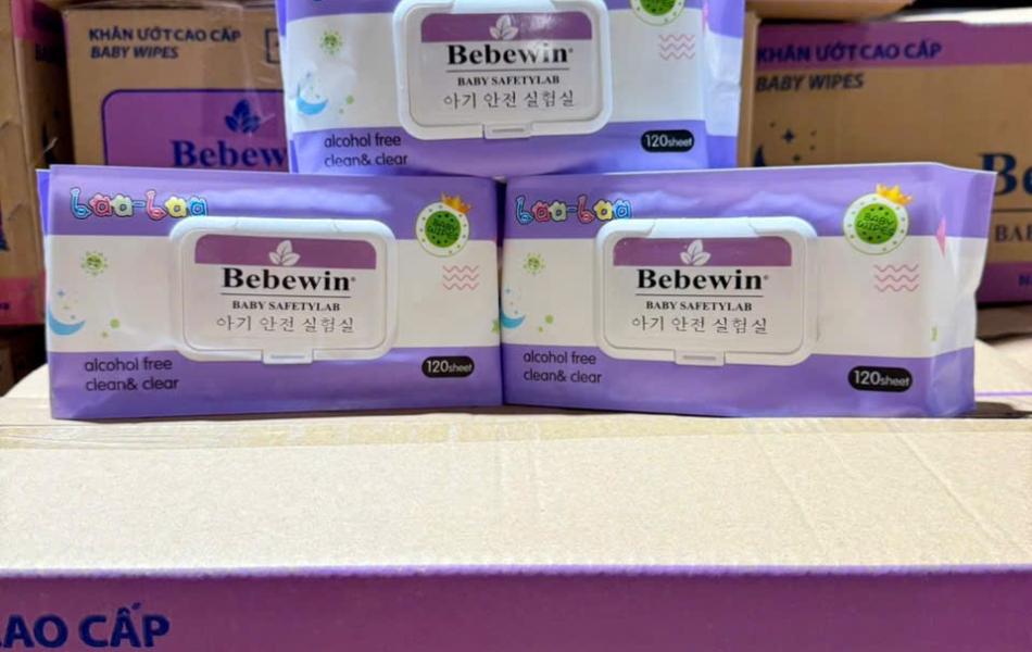 Khăn Ướt Bebewin Màu Hồng | Màu Xanh | Màu Tím