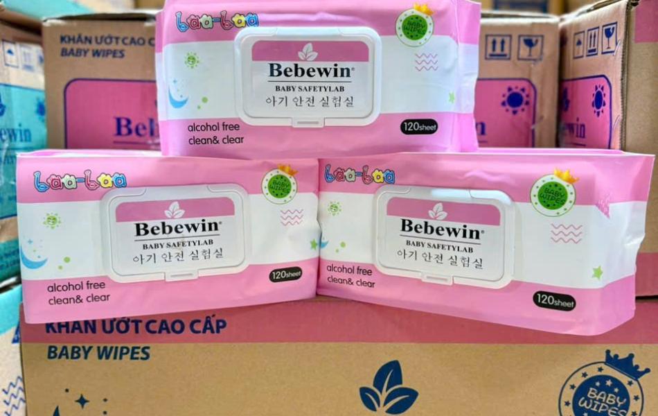 Khăn Ướt Bebewin Màu Hồng | Màu Xanh | Màu Tím