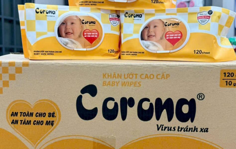 Khăn Giấy Ướt Corona - Khăn Ướt Ăn Toàn Cho Bé