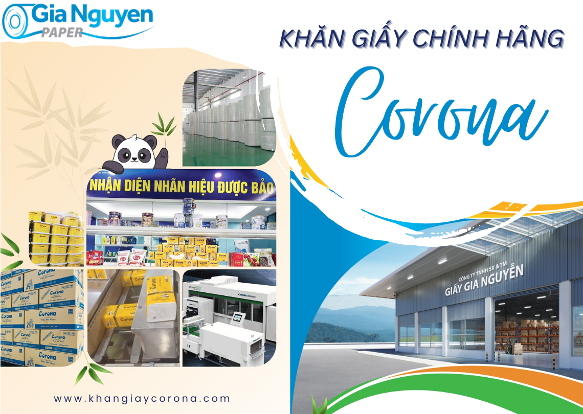 Công Ty Sản Xuất Khăn Giấy Corona Chính Hãng