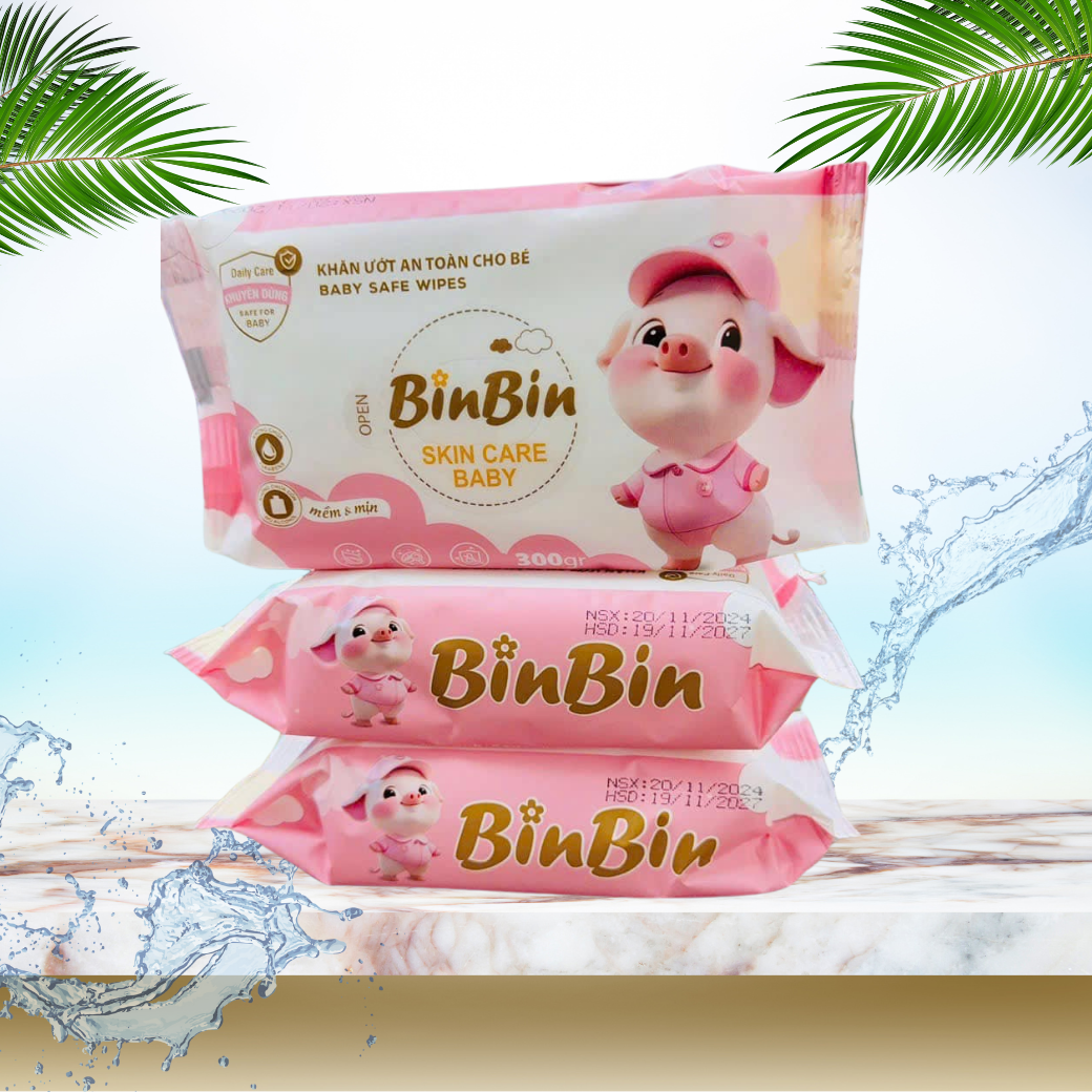 Khăn Ướt Cao Cấp BinBin 350g