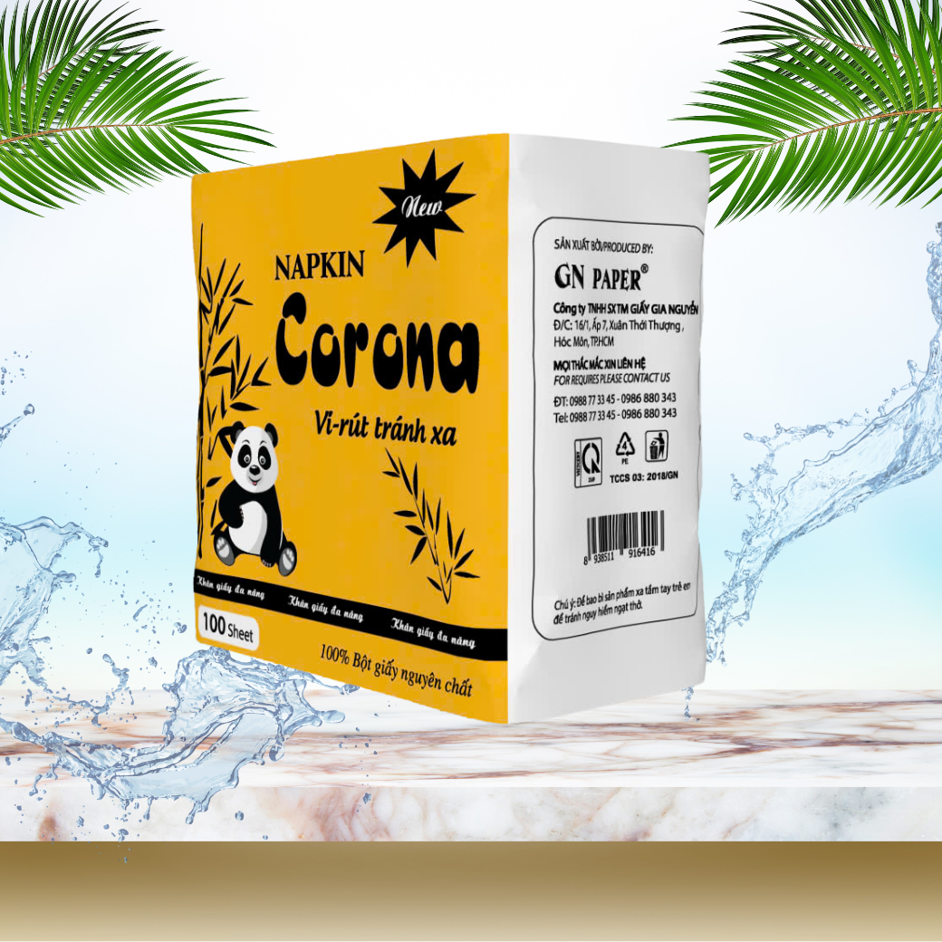 Khăn Giấy Ăn 100 Tờ Corona