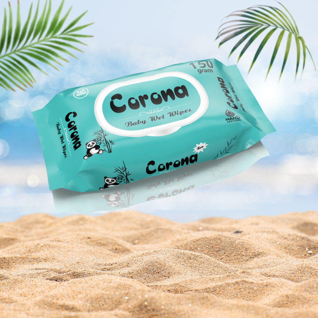 Khăn Giấy Ướt Corona 650G Màu Xanh