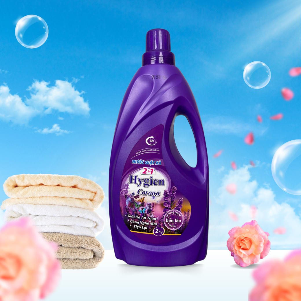 Nước Giặt Xả Hygien Corona 2in1 [2kg]