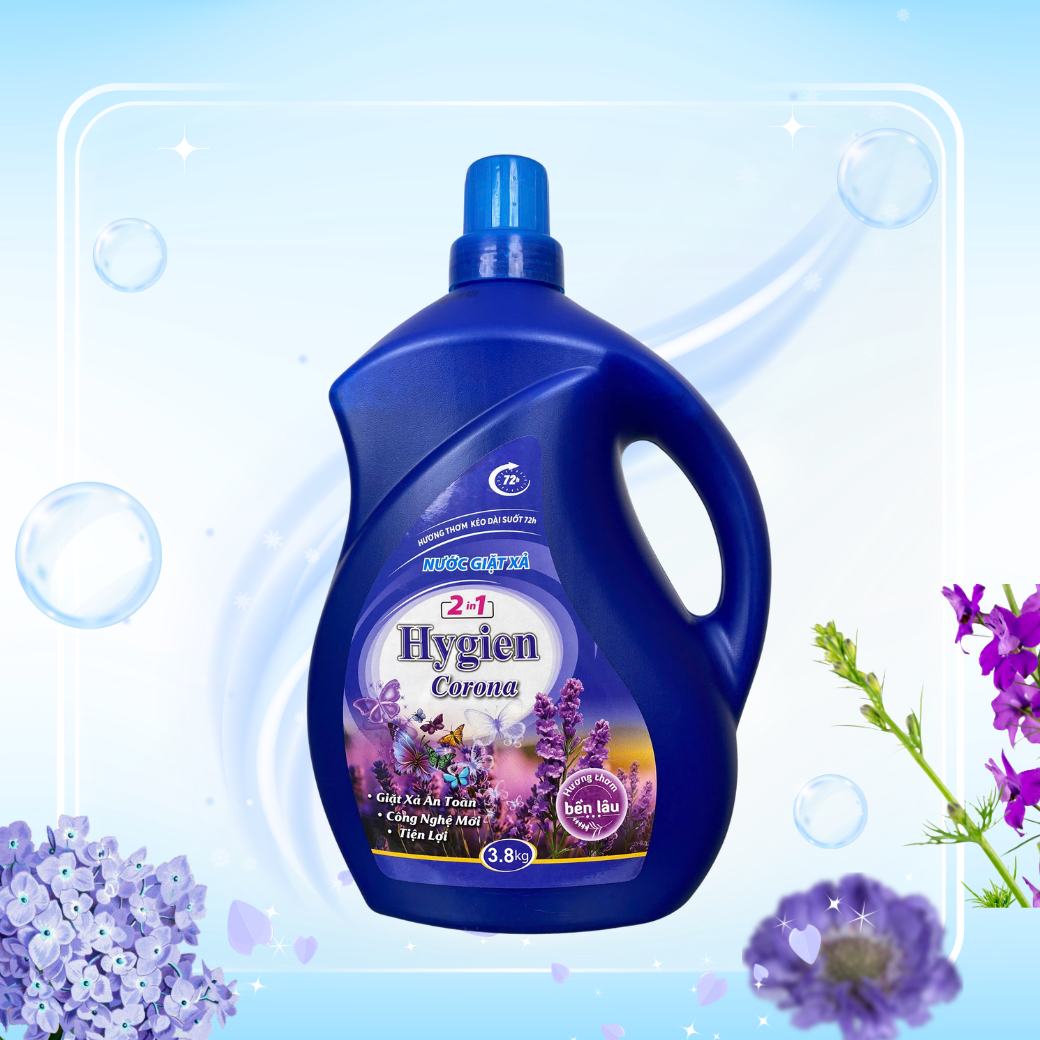 Nước Giặt Xả Vải Hygien Corona 2in1 [3.8kg]